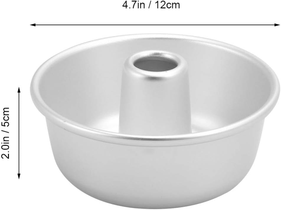 YARDWE Savarin – Molde para pastel de donas molde de aluminio para hornear, mousse de chocolate, brownies de postre, donuts de postre, herramientas