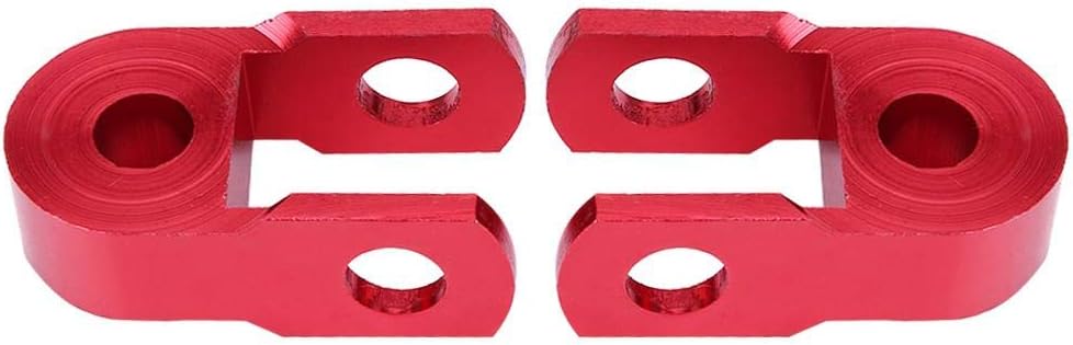 Elevador de choque de motocicleta, 2 piezas universales de amortiguadores traseros para motocicleta, extensión de altura vertical (con tornillo)
