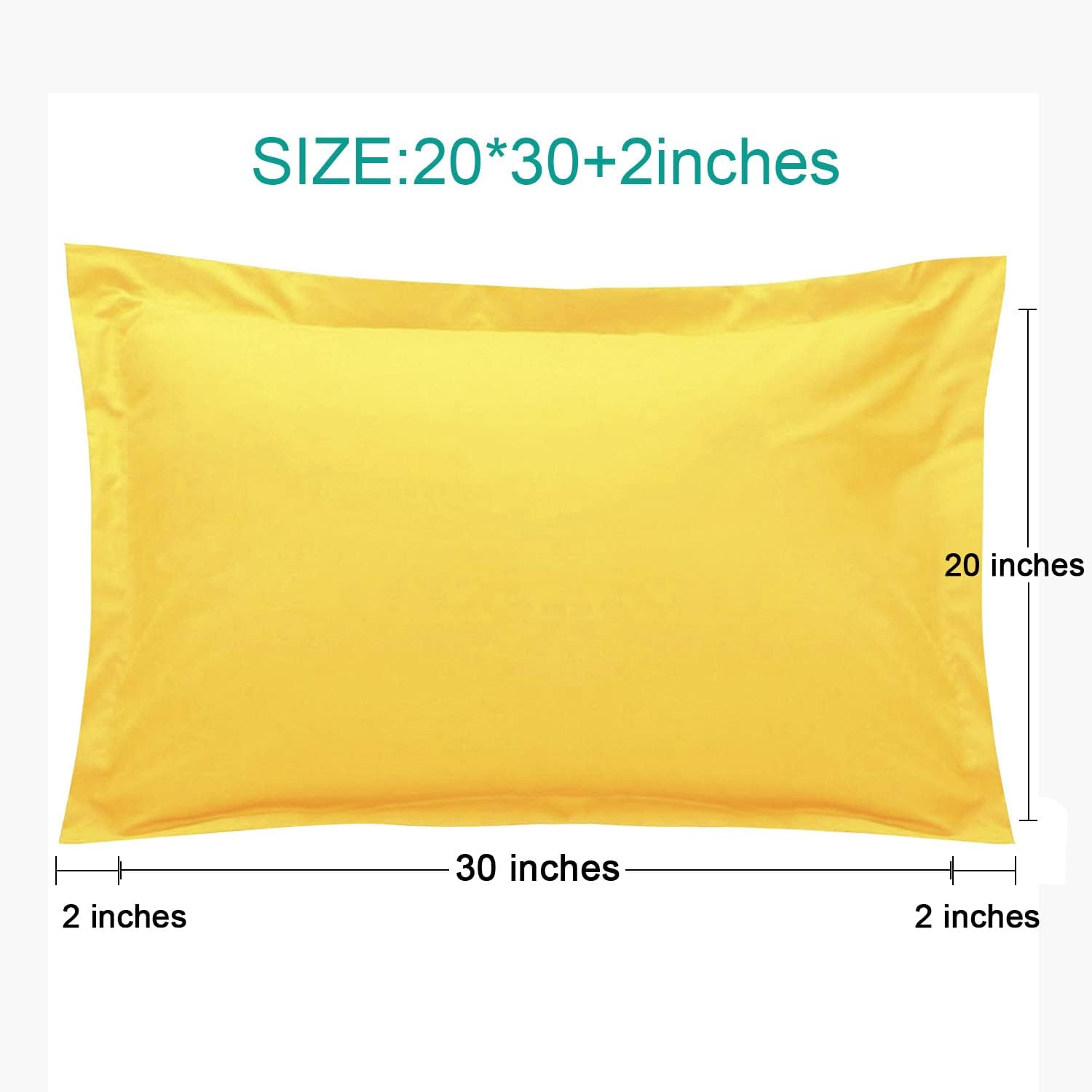 NTBAY Juego de 2 fundas de almohada 100 % microfibra cepillada, suaves y acogedoras, no se arruga ni decolora y resiste a las manchas, 20 x 30