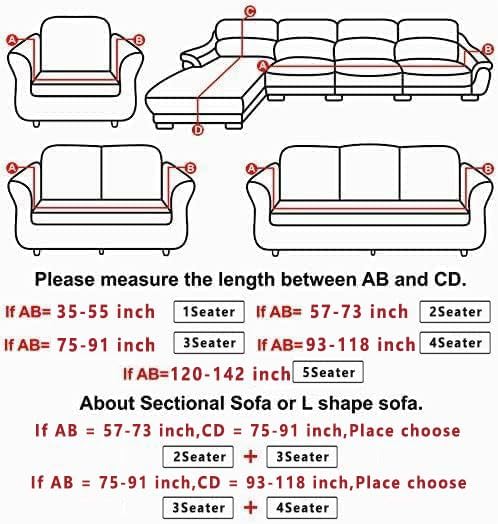 Funda de piel sintética sintética para sofá de 2345 plazas, 1 funda de cojín impermeable para sofá, protector de sofá anti arañazos