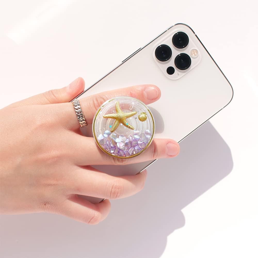 GRIPONG – Soporte plegable expandible para teléfono celular, tableta, accesorio de teléfono celular (violeta)