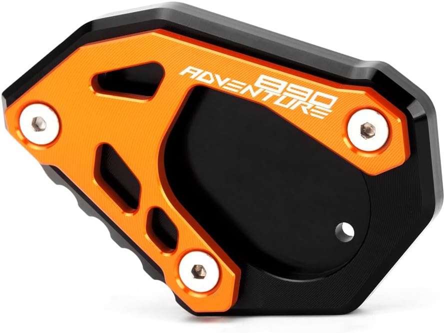 Placa de extensión para soporte lateral de motocicleta compatible con KTM 890 AdventureR 2020-2023  Soporte de almohadilla de pie 890 ADV 890ADV