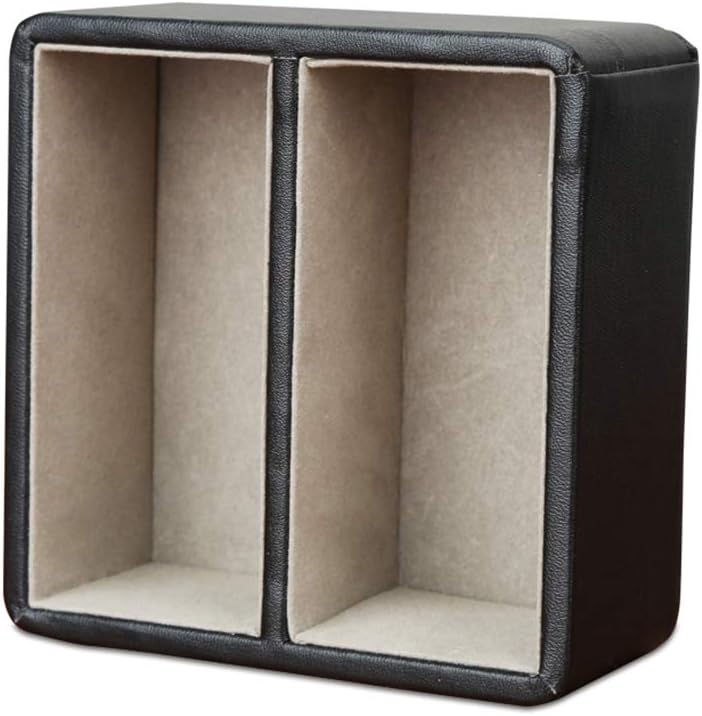 KINGFOM Tarjetero de piel sintética, organizador de tarjetas de nombre, soporte para tarjetas de escritorio, capacidad para 60 tarjetas (negro, A)