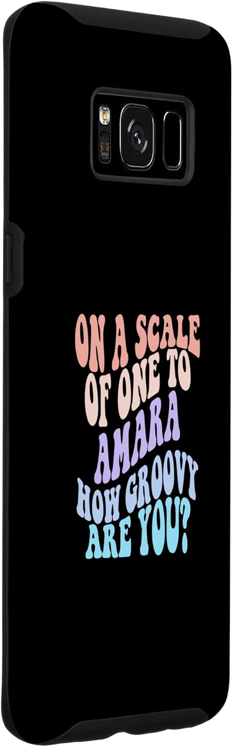 Galaxy S8 AMARA Cute Retro Girls Groovy AMARA Personalized Name Case