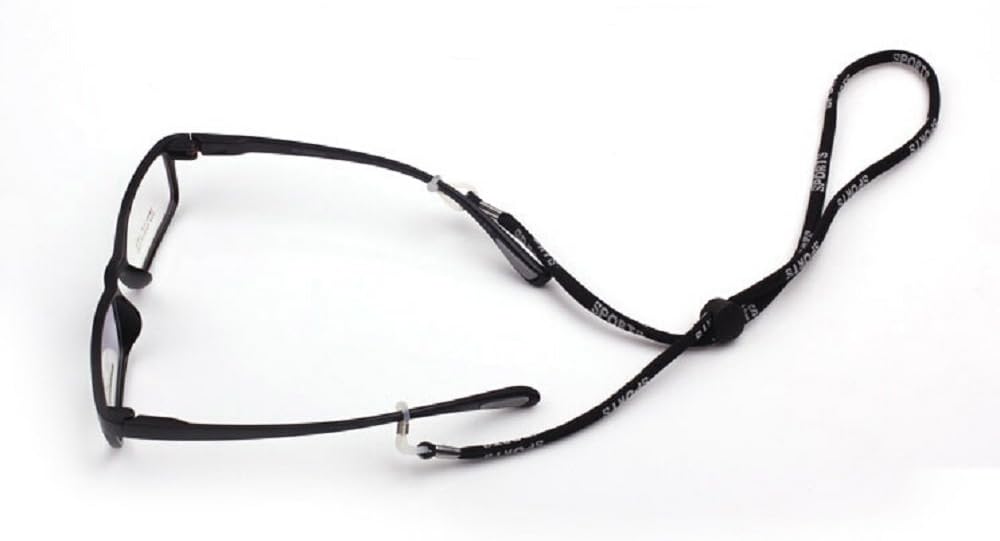 yueton Gafas de sol ajustables de seguridad deportiva, con grosor antideslizante, ajuste universal, correa de retención para gafas, accesorios para