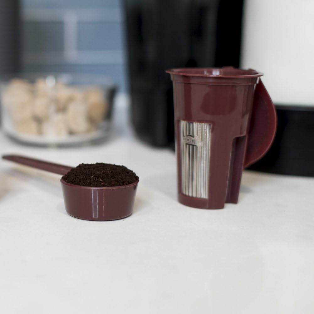 Perfect Pod Eco Fill MAX – Juego de cápsulas de café reutilizables y cucharadas de café, compatible con cafeteras Keurig 1.0