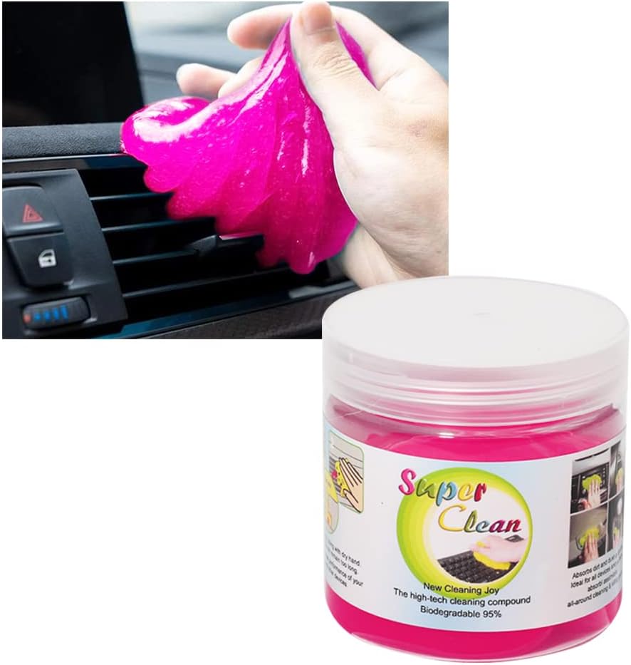 VAGURFO Gel de limpieza para automóvil, limpiador de grietas de automóvil, kit de limpieza universal para detalles, polvo automotriz, limpiador de