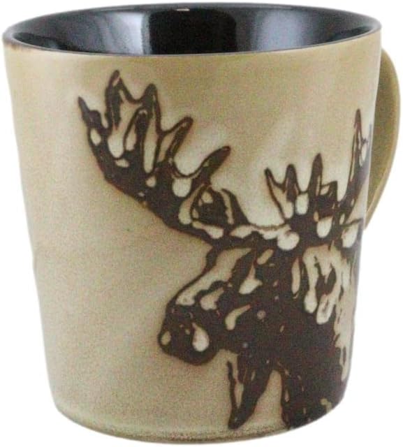 Ebros Gift Rustic Emperor – Vajilla o vajilla de cerámica de cerámica para cocina y comedor (paquete de 2 tazas de café para bebidas de 16 onzas)