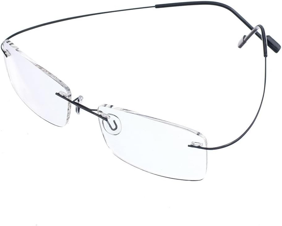 Rongchy Gafas de lectura sin montura de trabajo 100% de titanio, superligeras, +2.50 fuerzas