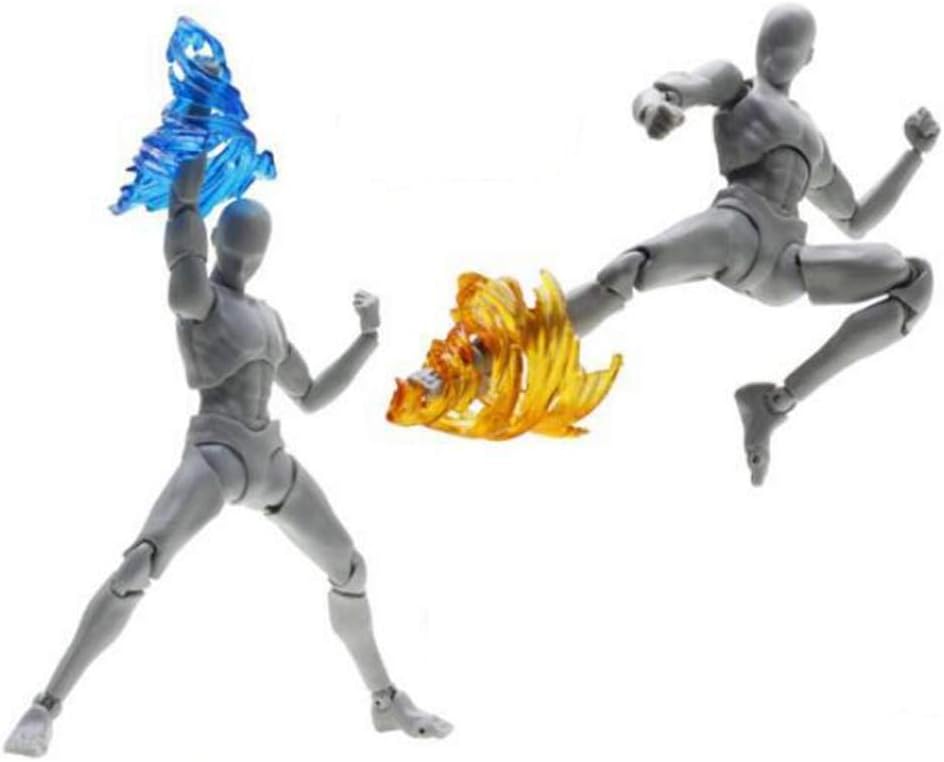2 figuras de anime con efecto de patada