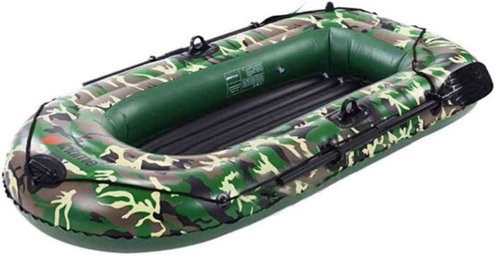 Canoa inflable para kayak, juego de barco inflable con bomba de aire de palas, kayak de PVC, canoa para deriva, 2 personas