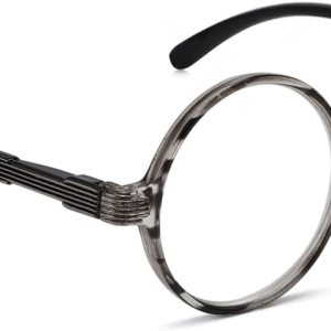 Anteojos de lectura redondos estilo vintage, Gris, M Anteojos de lectura redondos estilo vintage, Gris, M