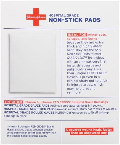 Johnson & Johnson Cruz Roja Triple Capa Grande 3 pulgadas X 4 pulgadas, 10 unidades (Paquete de 6)