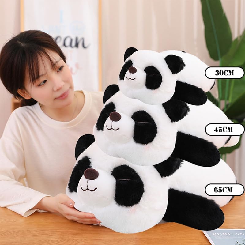 Lindo juguete de peluche de panda, almohada de peluche de oso panda, almohada suave de peluche de panda de dibujos animados, almohada corporal,
