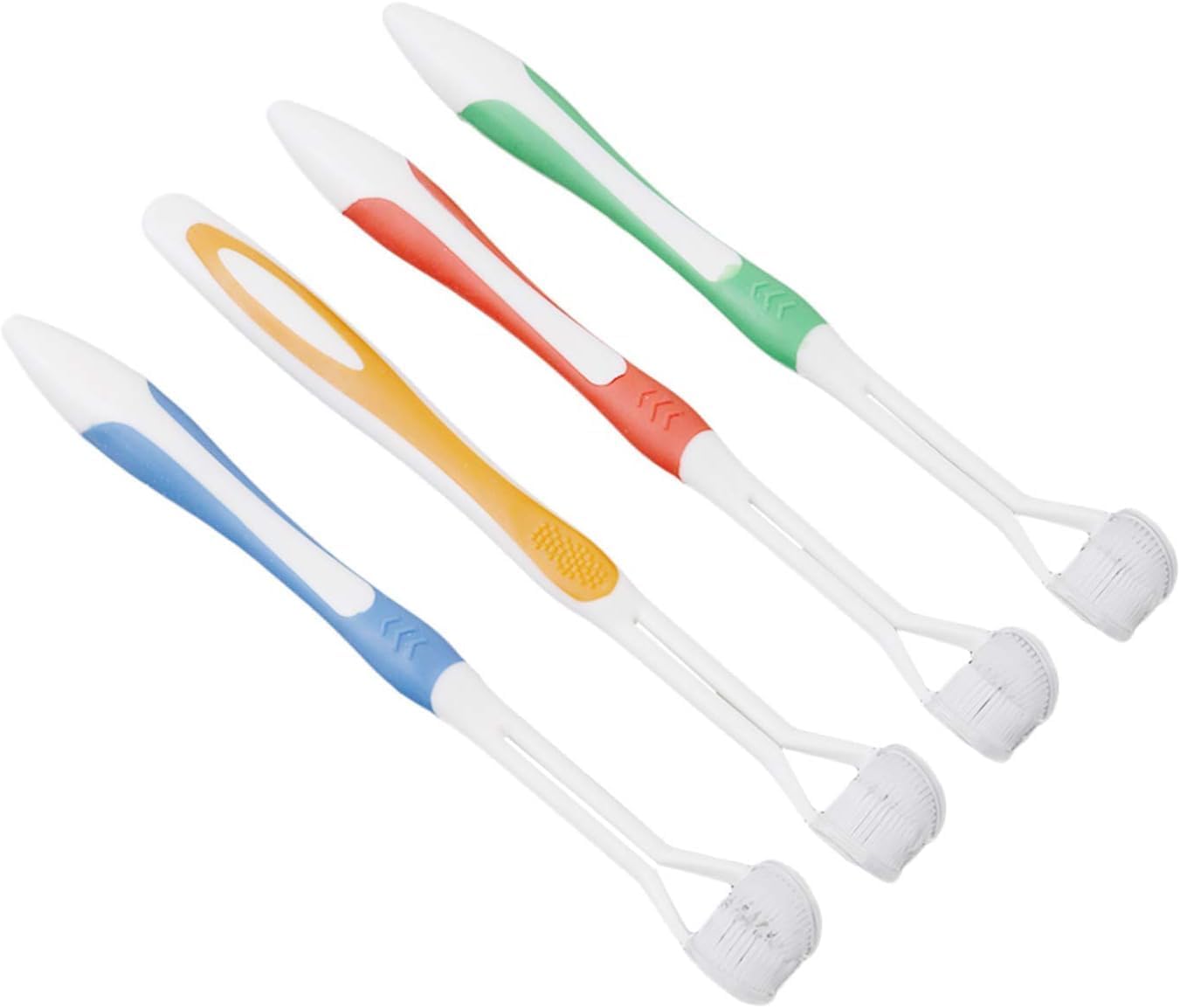 Cepillos de dientes azules de 3 caras Cepillos de dientes manuales para adultos Cepillo de dientes de cerdas suaves para cepillos de dientes