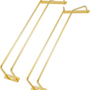 Soporte para copas de vino de 14.0 in, dorado, para debajo del gabinete, soporte para copas de vino, soporte para copas de alambre para colgar para Soporte para copas de vino de 14.0 in, dorado, para debajo del gabinete, soporte para copas de vino, soporte para copas de alambre para colgar para