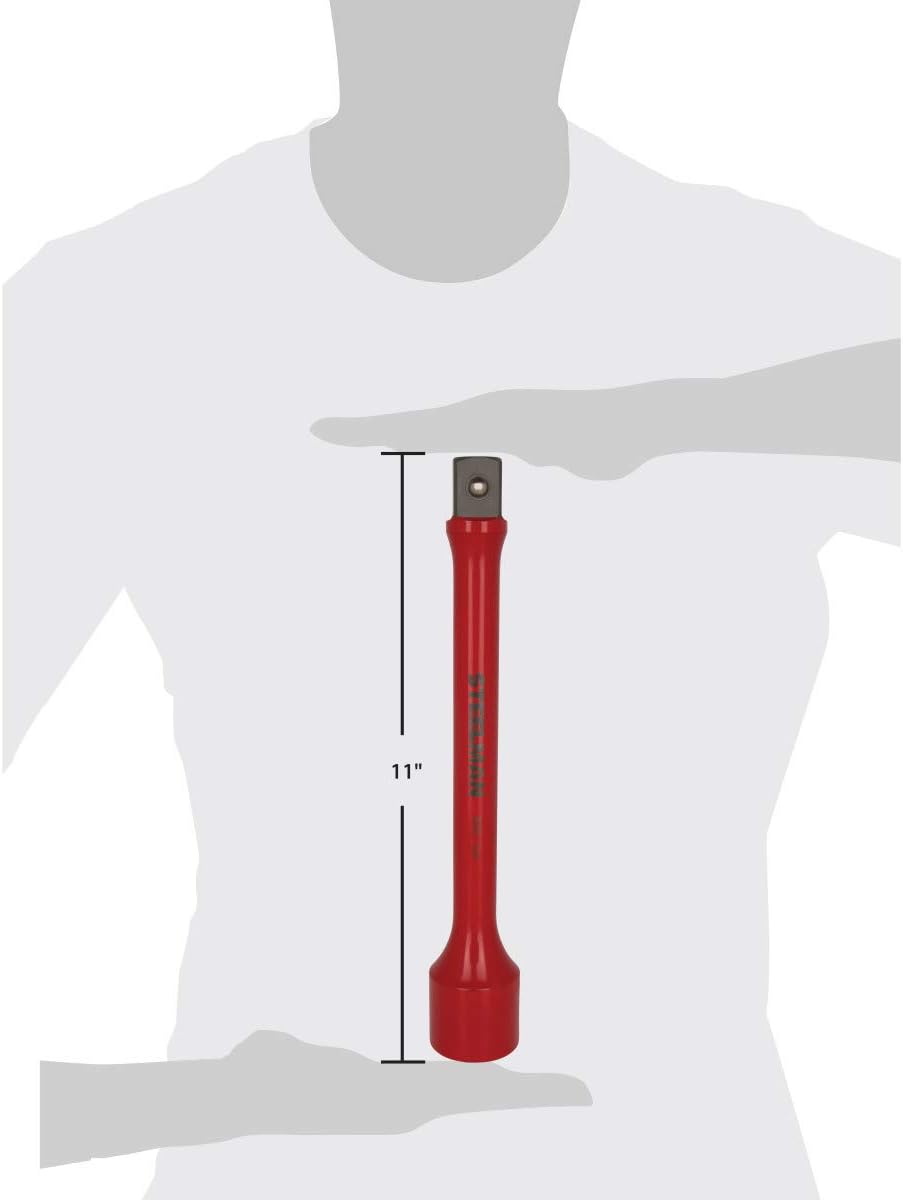 STEELMAN 60162 Extensión de par de torsión de 1 pulgada roja de 250 ft-lb