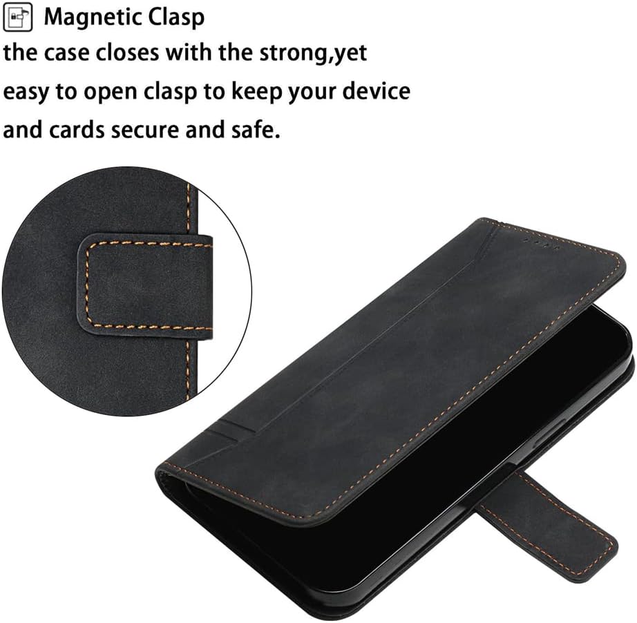 IMIRST Funda para Galaxy A73 5G Wallet Case con ranuras para tarjetero Kickstand PU cuero magnético Folio Flip Case Funda de protección a prueba de