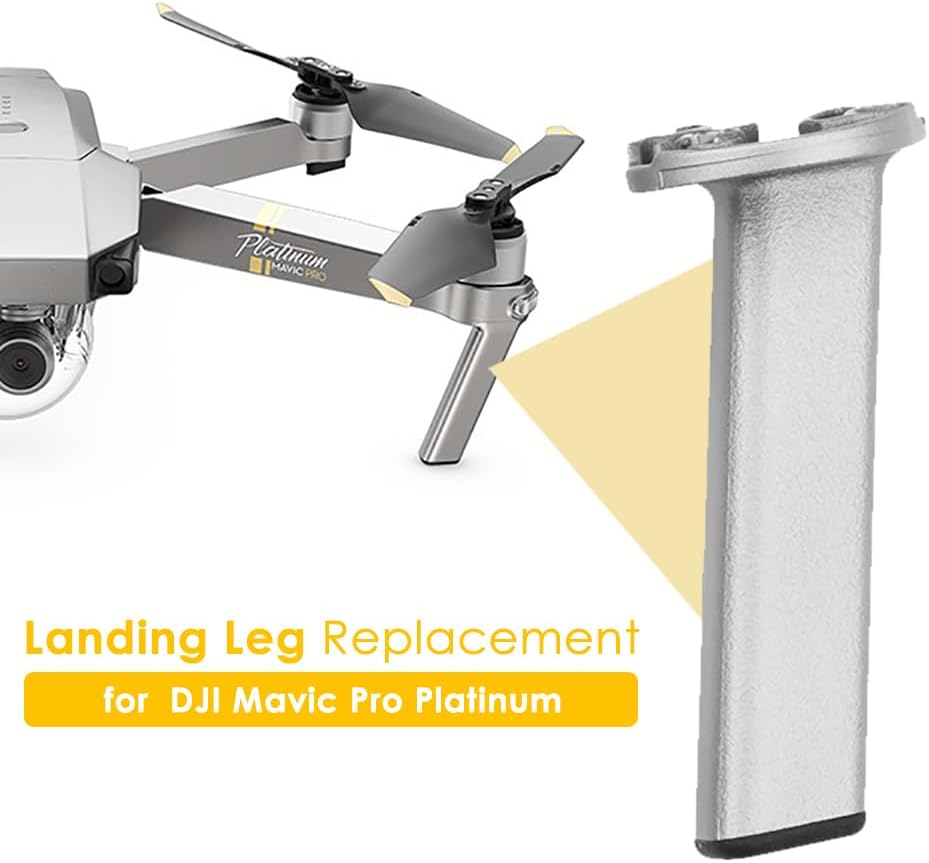 CAPART Piezas de repuesto para patas de aterrizaje compatibles con DJI Mavic Pro Platinum Accesorios Piernas de repuesto (Mavic Pro Platinum Patas