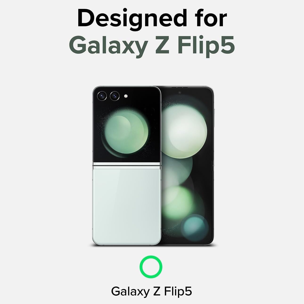 Funda para Galaxy Z Flip 5 con soporte de anillo, protección de bisagra, protector de pantalla de policarbonato duro, protección de cuerpo completo,