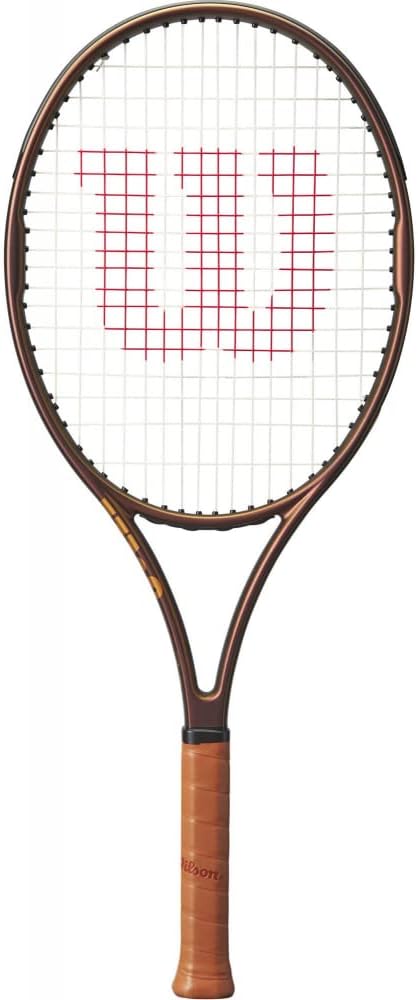 Wilson Pro Staff 26 Junior v14 – Raqueta de tenis con cuerda Syn Gut de 0.56 oz a tensión de rango medio en tu elección de colores, potencia