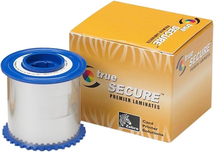 Zebra True Secure 800086-006 – Laminado holográfico – Globo del mundo 2-750 imágenes por rollo Serie ZXP – Superposición de barniz holográfico seguro