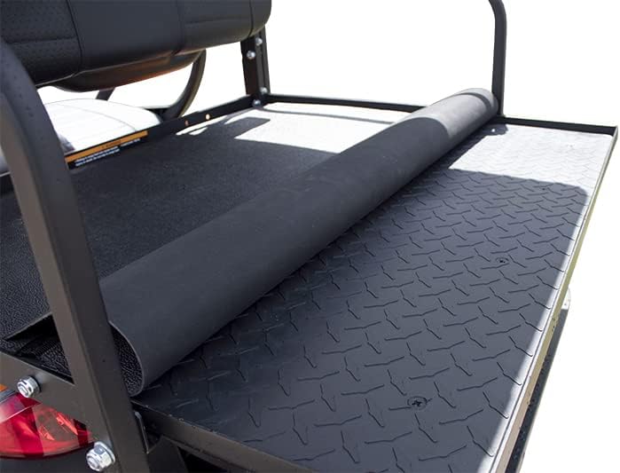 Club Clean Shield Easy Fold Down – Tapete para carrito de golf, 4 plazas, goma EPDM resistente a los rayos UV, color negro