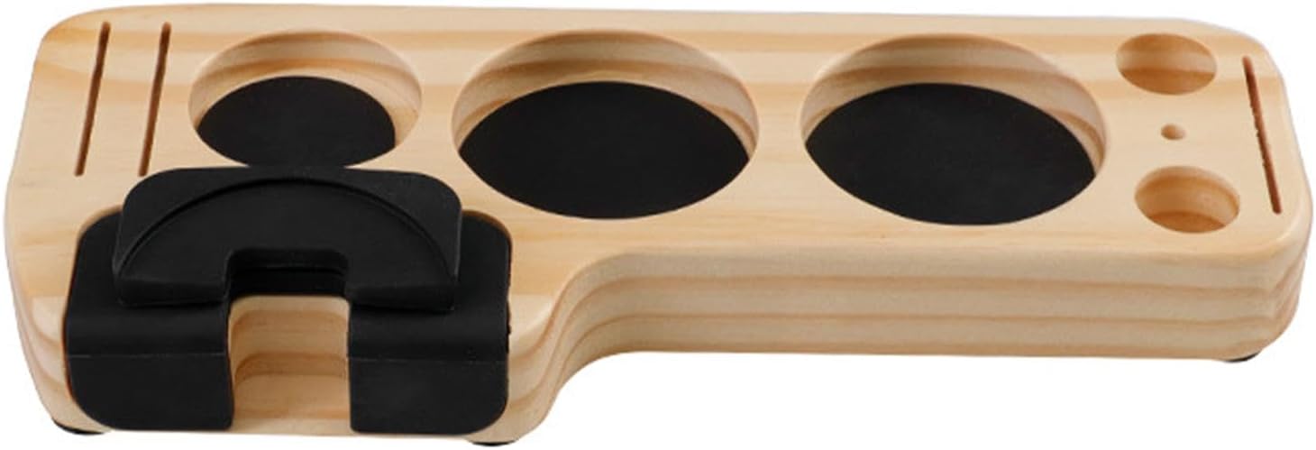 KLKCMS Soporte para filtro de café de madera, soporte para filtro de café, 51532.283 in2.126 in, práctico y duradero, tapete distribuidor de café