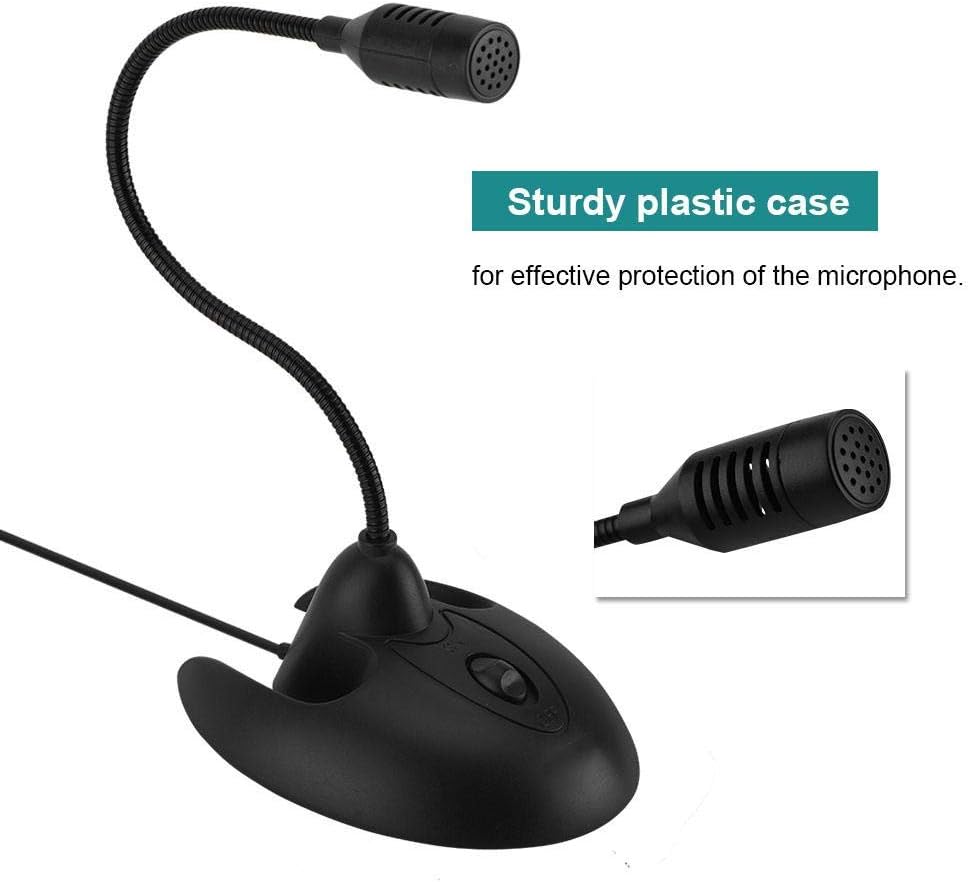 Micrófono portátil, cuello de cisne flexible, micrófono de pie de escritorio, micrófono estéreo de karaoke para reuniones de oficina, chat de voz en