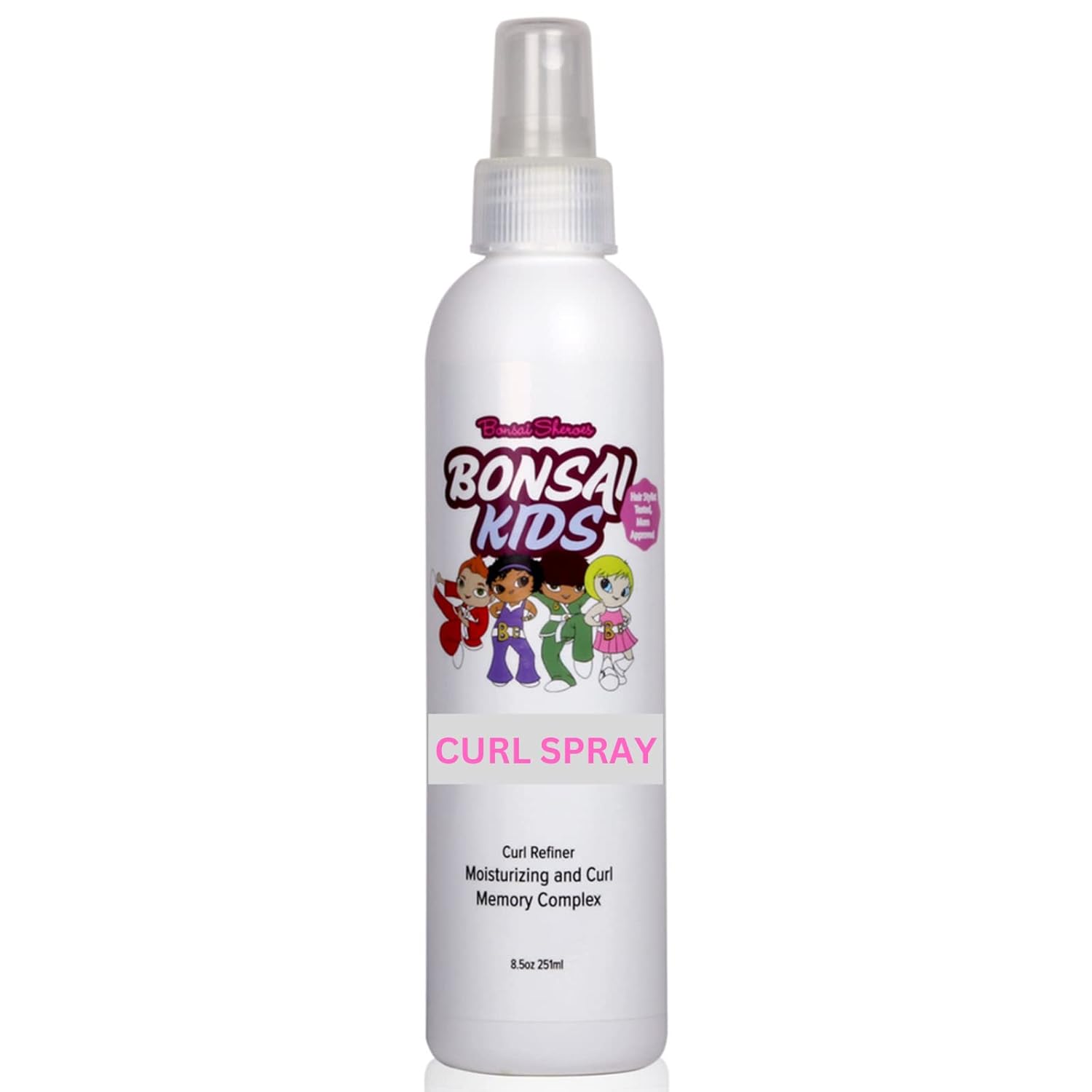 Spray para rizos para niños y niños pequeños, 8 onzas líquidas, sin desgarros, para niños pequeños, cabello biracial, restaura los rizos, rebote y