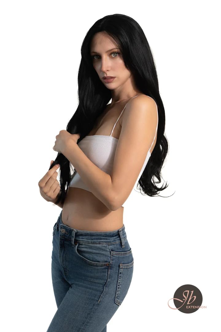 Lace Front Wig DEVIN Curly Black Long Wigs for Women Natural Synthetic Wigs for Daily Use (pelucas de cabello natural)