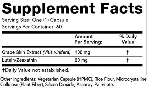 Olympian Labs Luteína 20 mg, 60 cápsulas (paquete de 1)
