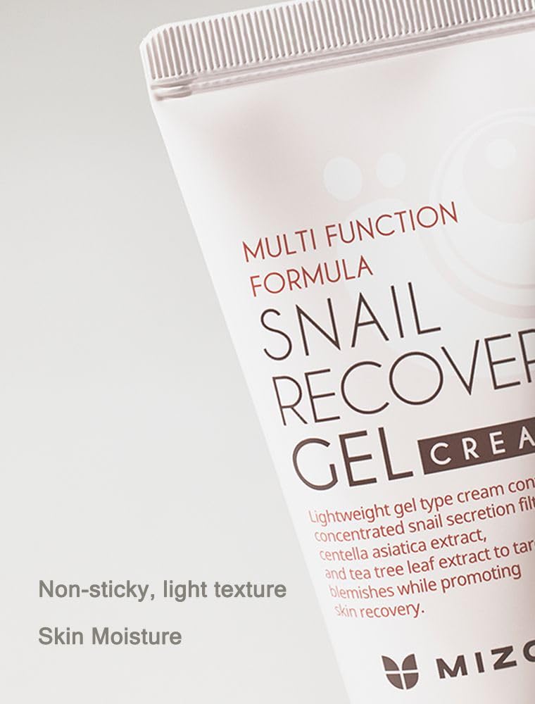 Mizon Caracol Recuperación Gel Crema para el Cuidado de las Arrugas Elasticidad y Humedad, Libre de Fragancia, Libre de parabenos, Fórmula Multi