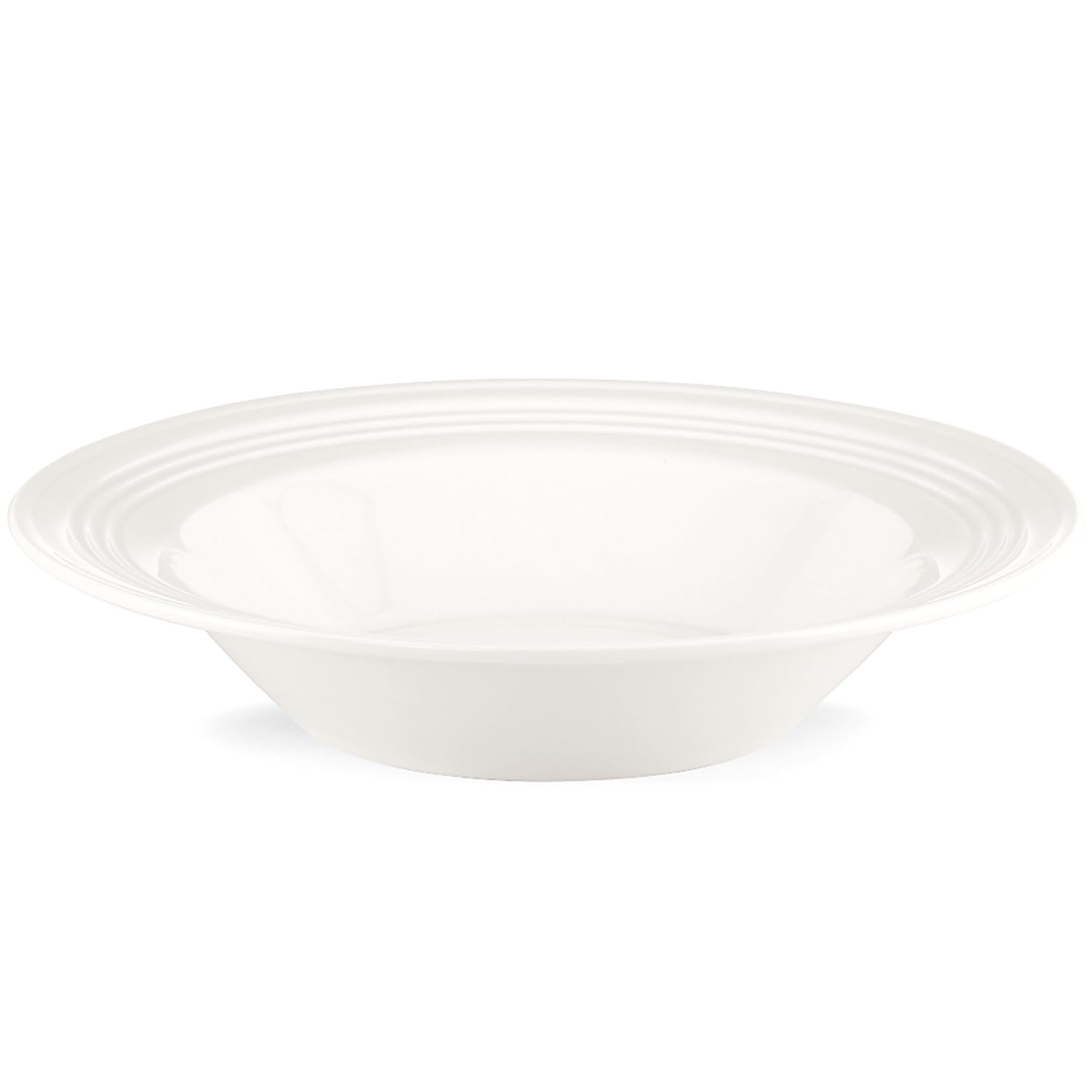 Lenox Tin Can Alley – Cuenco con borde, color blanco