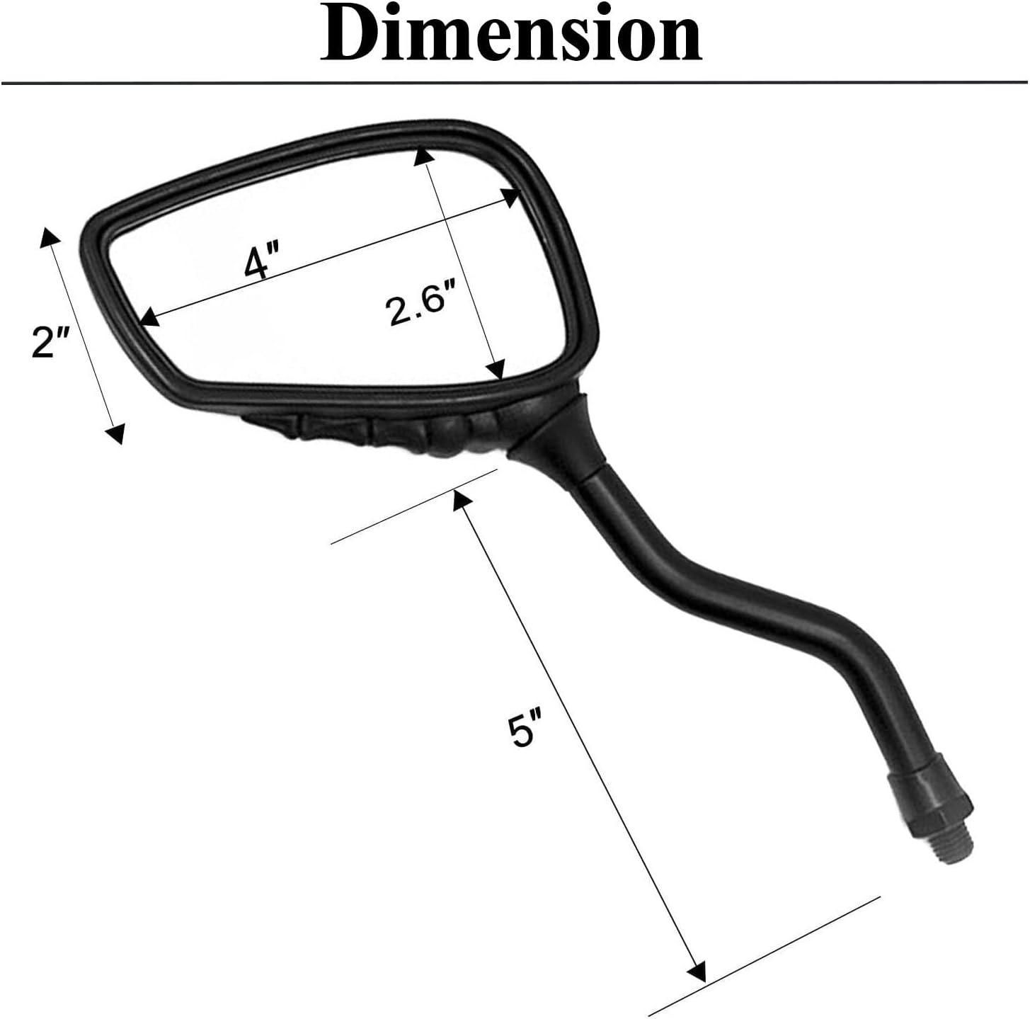 Par de distintivos espejos de bicicleta de mano con esqueleto de cráneo, espejo retrovisor lateral para manillar, soporte de montaje en espejo,