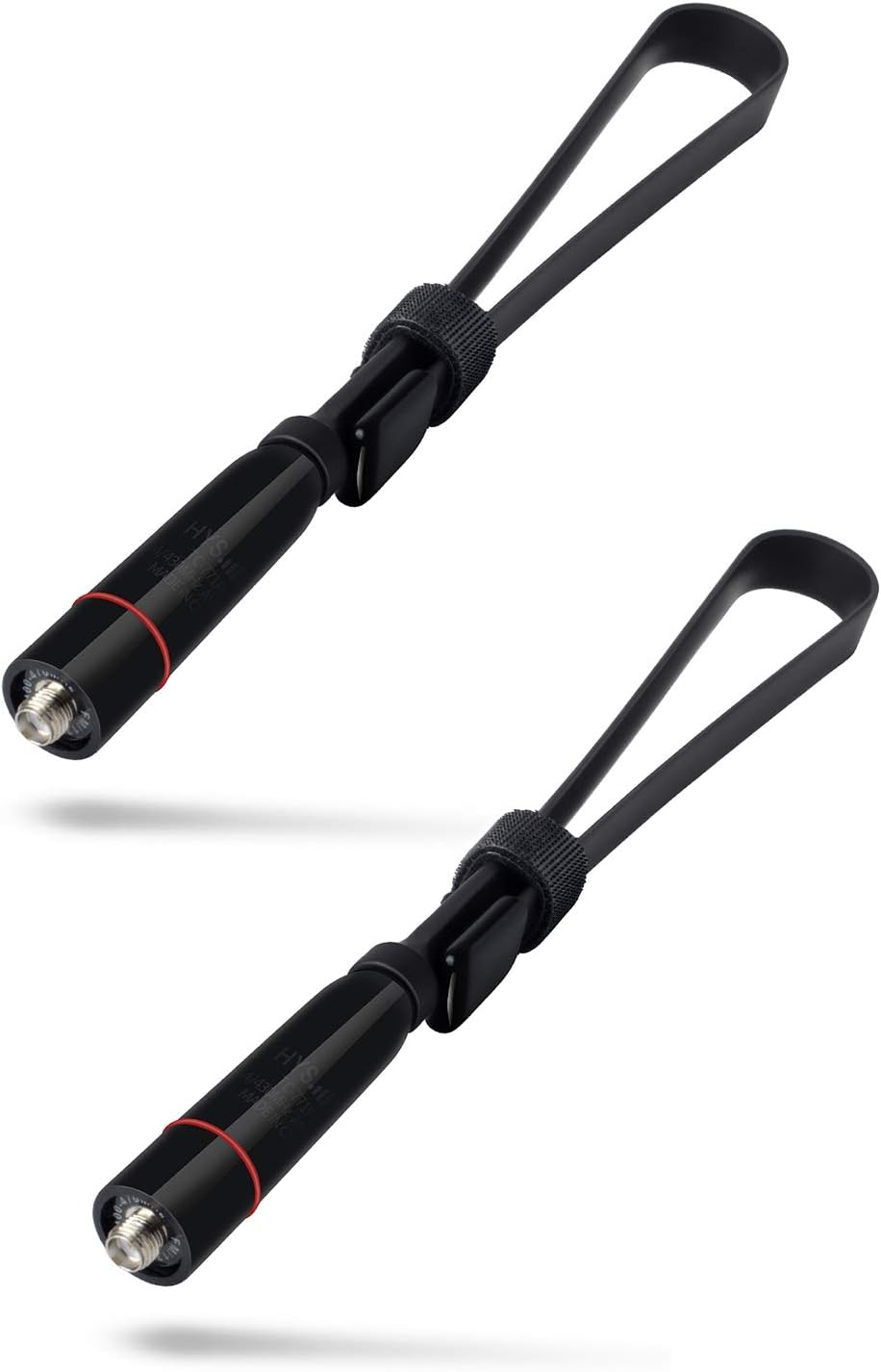 HYS SMA-Antena de mano de doble banda de 15.3 pulgadas súper plegable VHFUHF (144430 Mhz) antena para radios BaoFeng uv-5r uv-82 f8hp BF-F8+ Kenwood