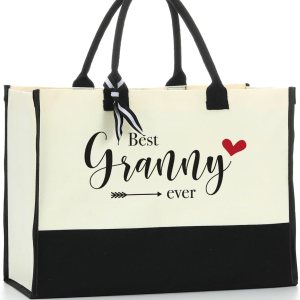 Noun – Bolsa de playa personalizada para mujer, bolsa de lona impermeable, regalos inspiradores para niñera, abuela Noun – Bolsa de playa personalizada para mujer, bolsa de lona impermeable, regalos inspiradores para niñera, abuela
