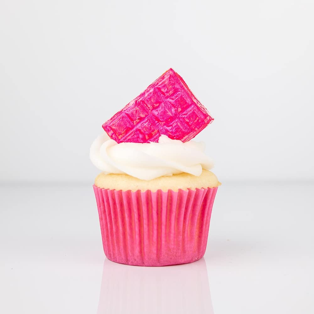 Polvo brillante, polvo de brillo rosa, decoraciones comestibles para pasteles, polvo comestible rosa para bebidas, polvo comestible rosa para