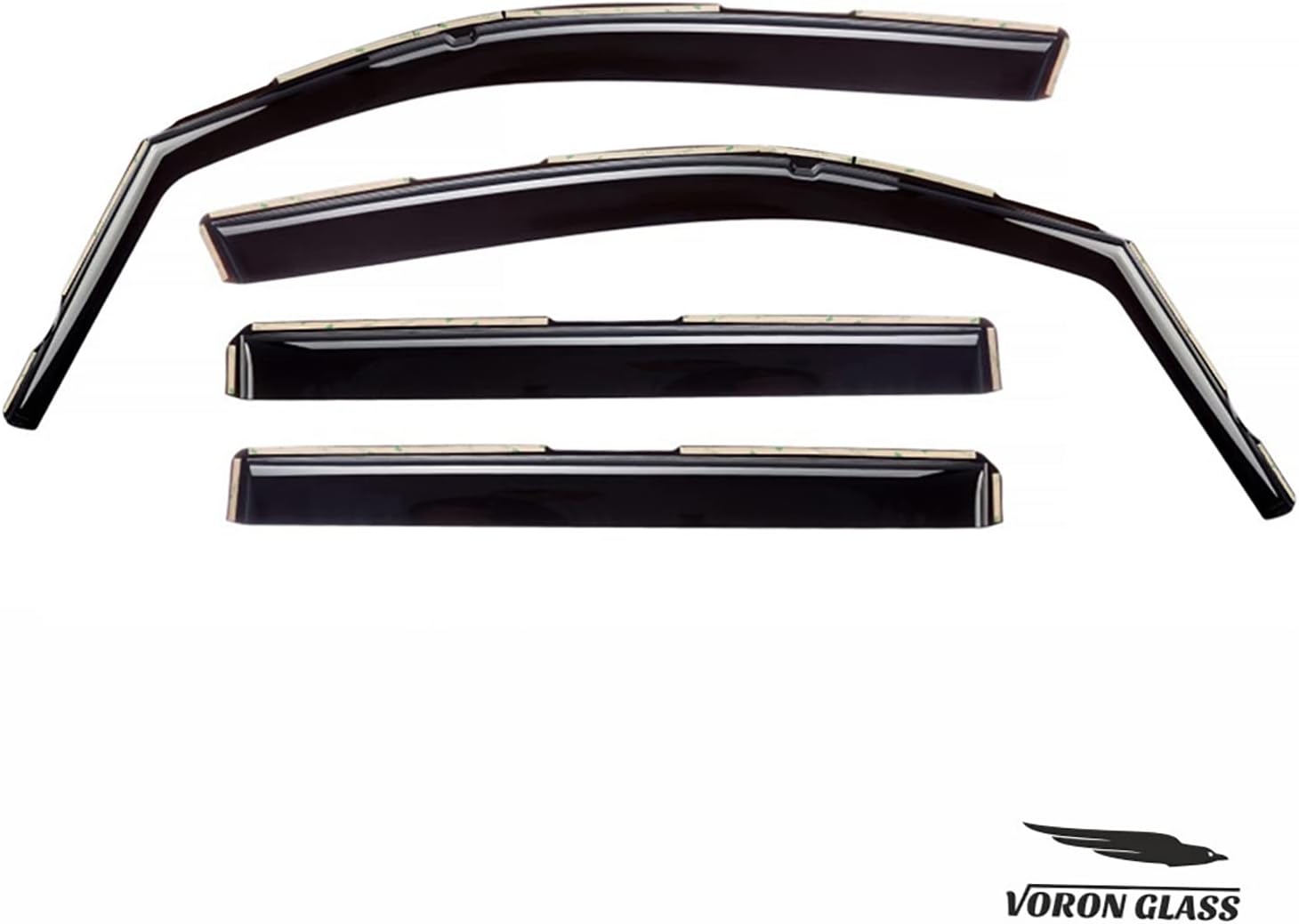 Voron Glass Protectores de lluvia extra duraderos en canal para Honda Passport 2019-2023, deflectores de ventana, viseras de ventana de ventilación,