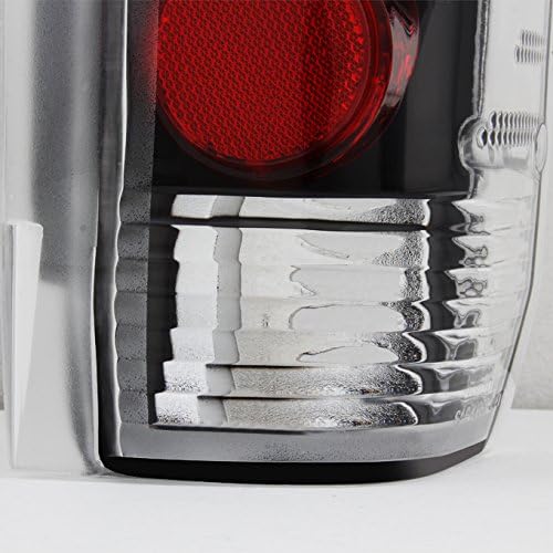 AKKON – Compatible con Ford Bronco F-150 F-250 F-350 1989-1996 Luces traseras negras con carcasa de par
