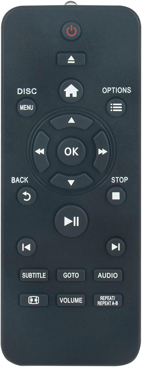 RC-5721 Reemplazo WINFLIKE Traje de Control Remoto Infrarrojo para Philips RC5721 Reproductor de DVD RC-5711 DVP3600 DVP360098 DVP3602F7 DVP2800