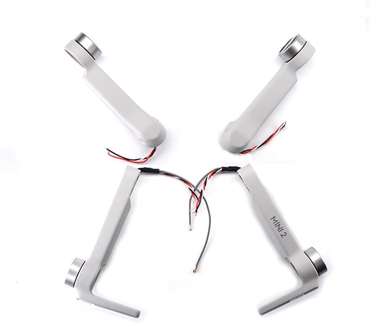 Motor Arm Left Right Front Rear Arms Replacement for D-JI Mavic Mini 2 Drone Repair Spare Parts (Color  1 Set)