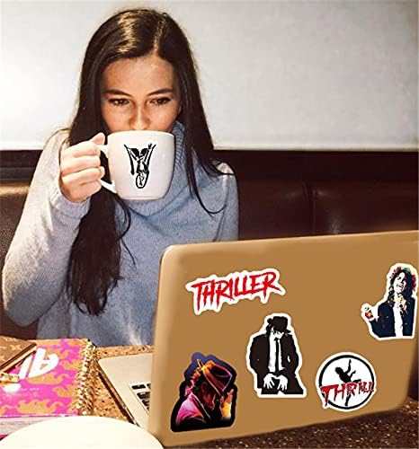 Paquete de 50 calcomanías para cantante, calcomanías clásicas populares para equipaje, botella de agua, laptop, teléfono, patineta, refrigerador,