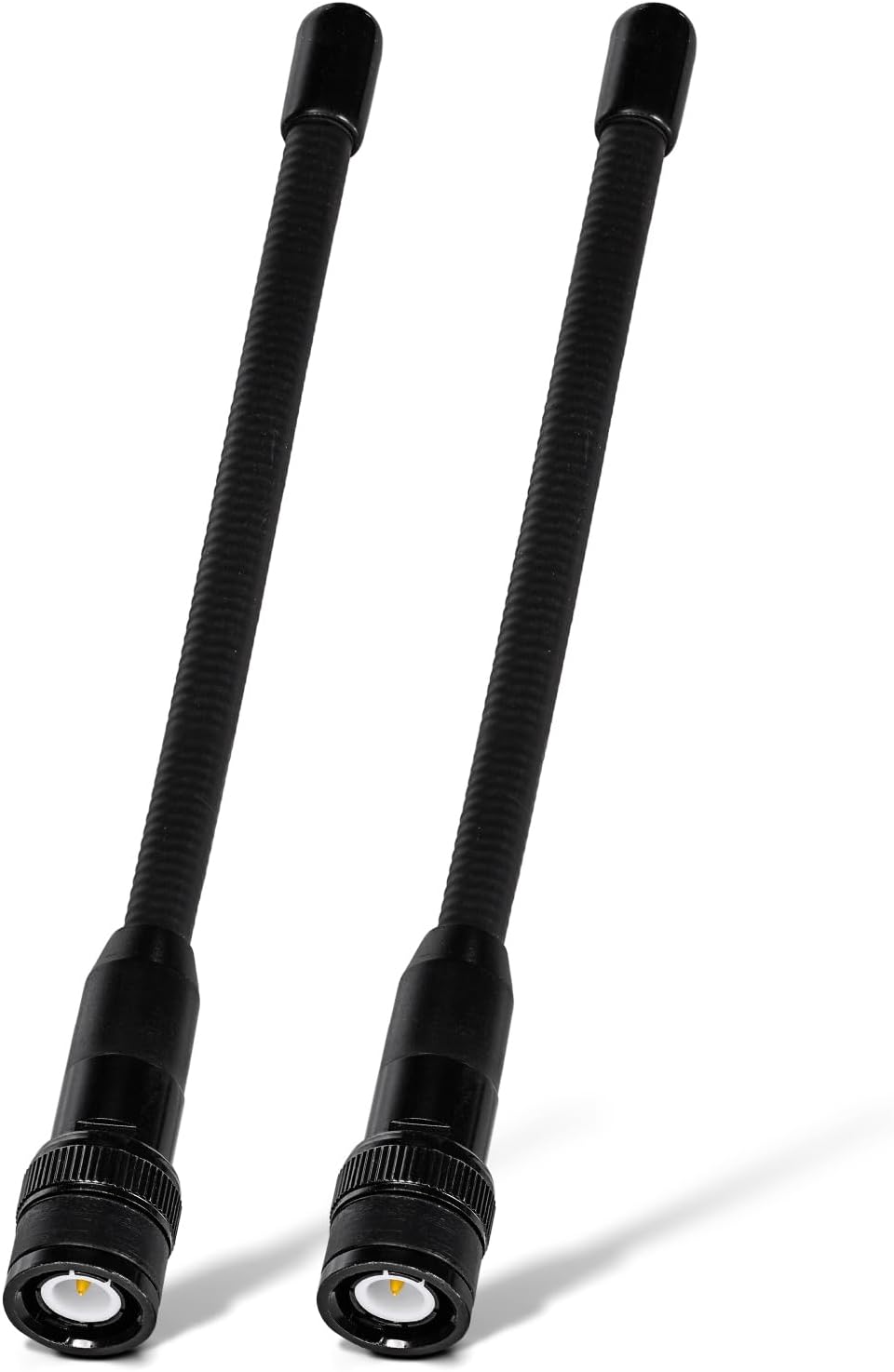 Eightwood BNC – Antena de escáner de mano, paquete de 2 unidades de doble banda 144430 MHz VHF UHF Antena de radio aficionado flexible de 6 pulgadas