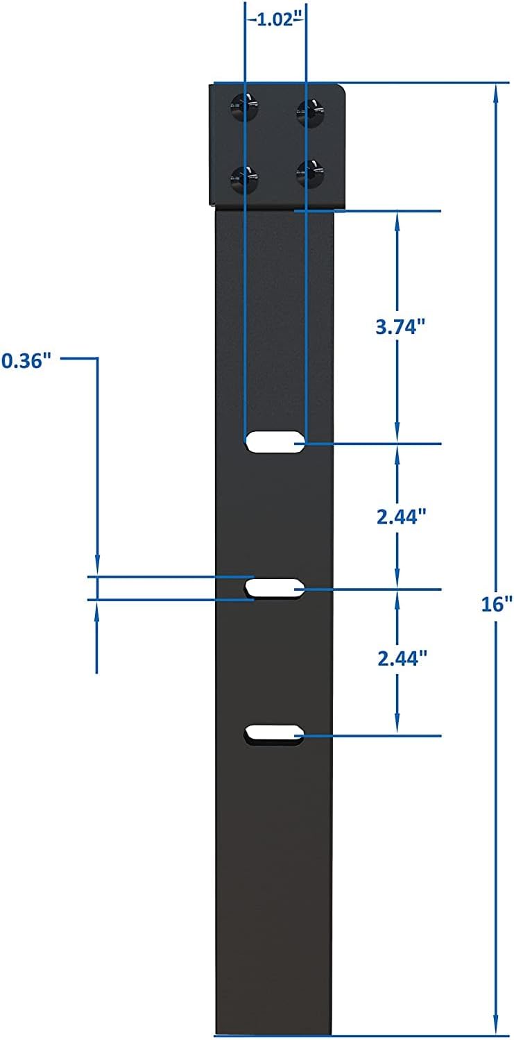 Sealvvos Base de colchón de plataforma metálica de 14 pulgadas con soporte de listones de acero, no necesita somier, fácil montaje, color negro
