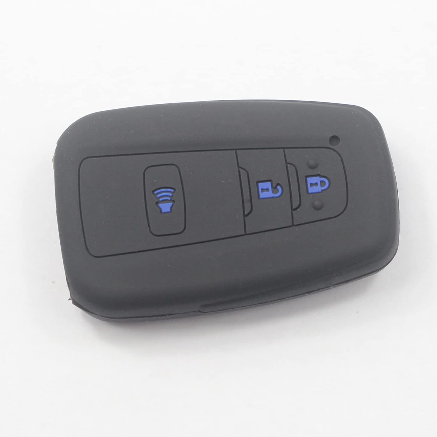 2 fundas de silicona de goma negra con 4 botones para llavero inteligente sin llave compatible con Toyota Highlander Rav4 2019 2020 2021
