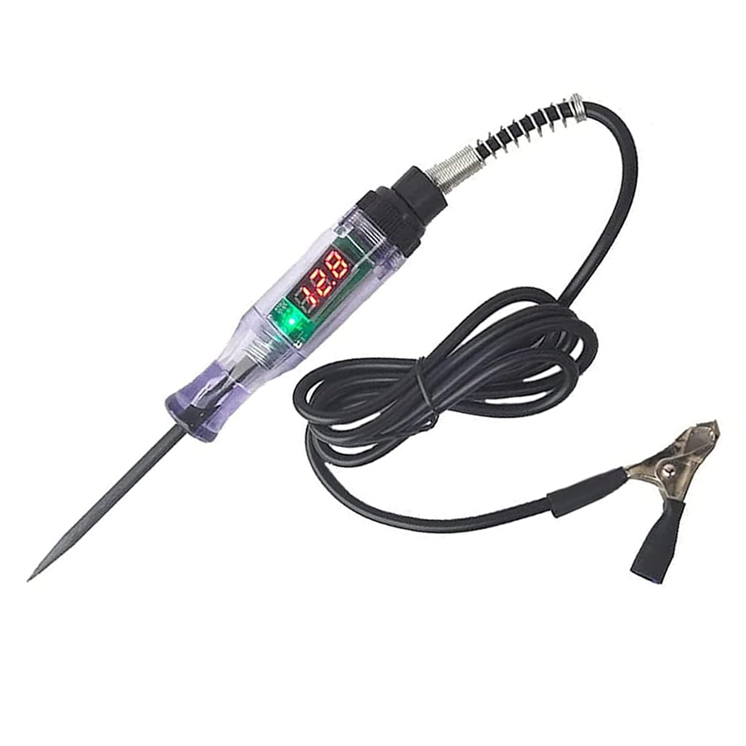 Pluma de prueba de circuito de camión para automóvil, 3-70 V, circuito eléctrico digital LCD, probador de luz de prueba de voltaje para automóvil,