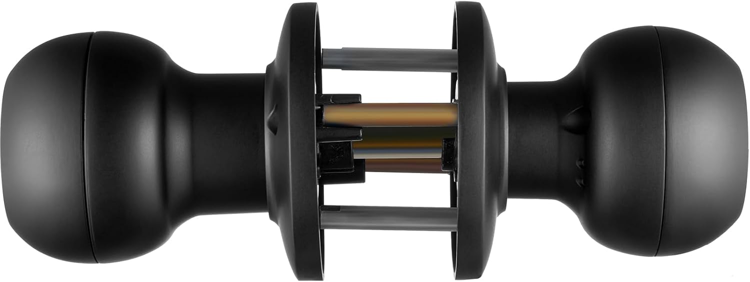 VEVOR Pomo de puerta inteligente, cerradura inteligente de huellas dactilares con control de aplicación, cerradura biométrica de puerta Bluetooth,