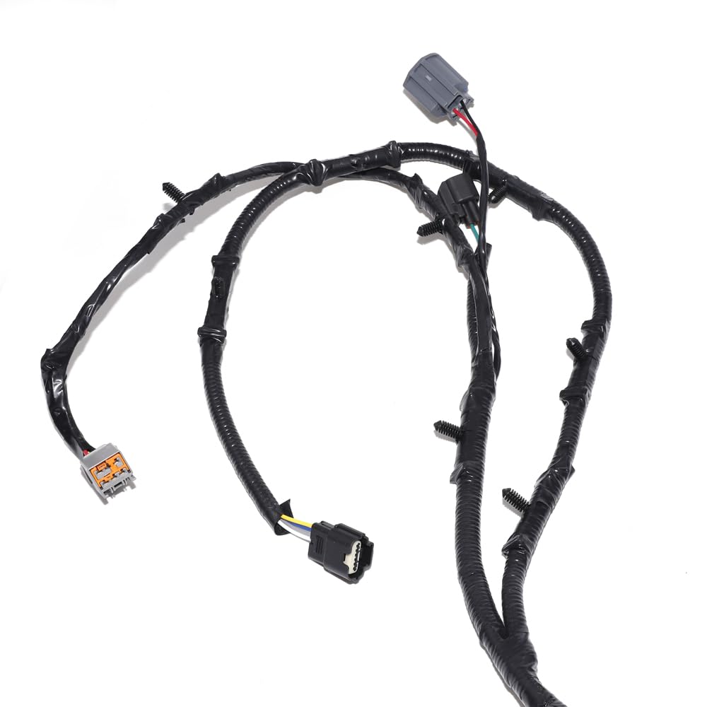 Conjunto de arnés de puente de cable de puerta trasera izquierda LH lado del conductor compatible con Ford F150 3.5L-5.4L Crew Cab 2009-2014,