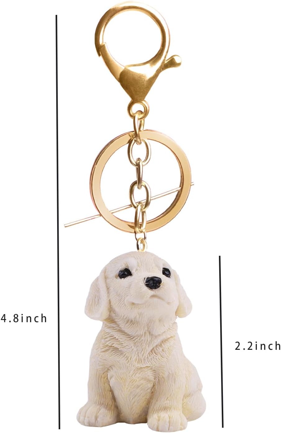 Kingzhuo 2 llaveros de mochila con gancho adorable para cachorros, para niños, niñas, perros, cachorros, regalos de fiesta para perros